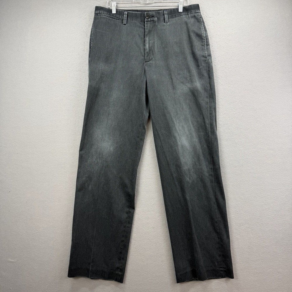 Eddie Bauer Pants Men's 36x36 Gray Relaxed Fit Chino Grunge Workwear Retro Y2K